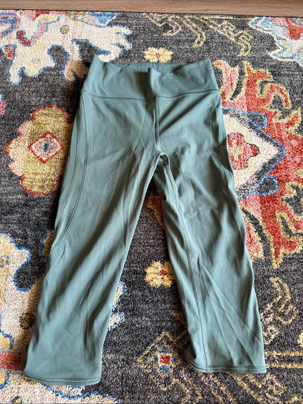 Lulu's Sage Green Capri Leggings